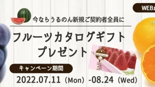 うるのん『フルーツカタログギフト全員プレゼントキャンペーン』